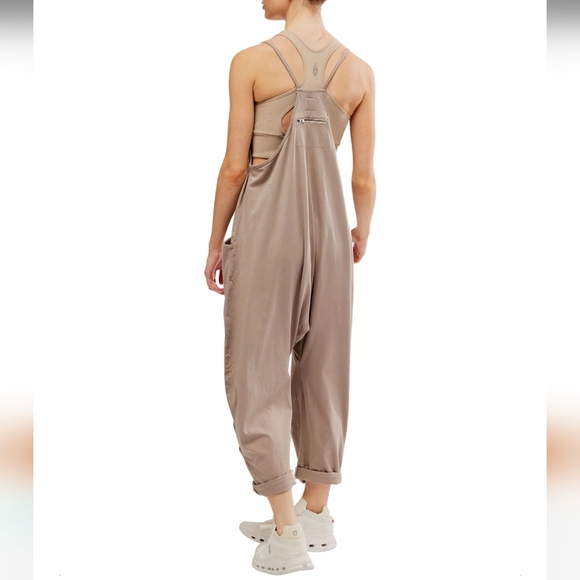 Free People Movement Hot Shot Onesie Mocha Latte Medium - Picture 12 of 13